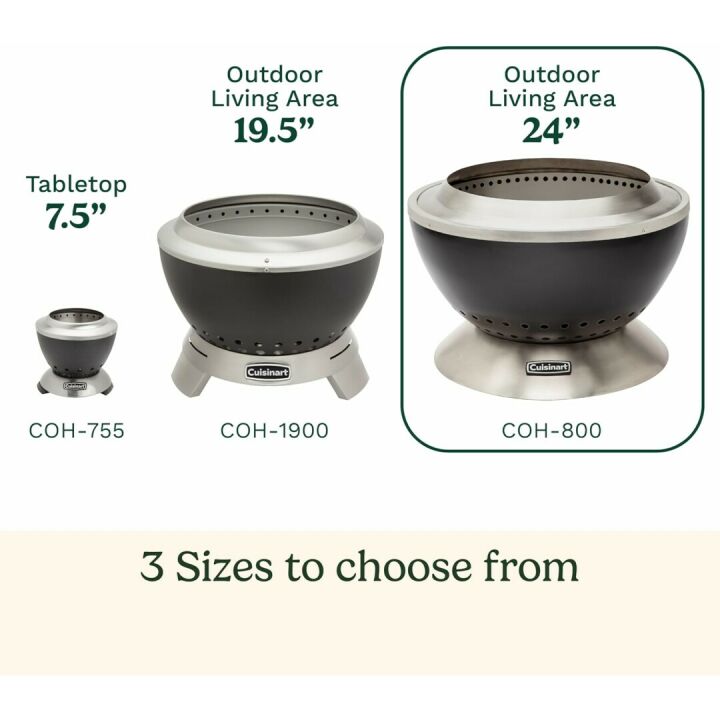 Cuisinart COH-800 Smokeless Fire Pit with Wind Guard