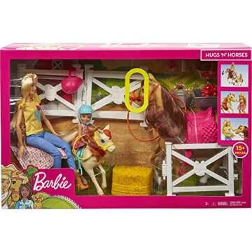 Barbie Playset with Dolls, Horses, and Accessories
