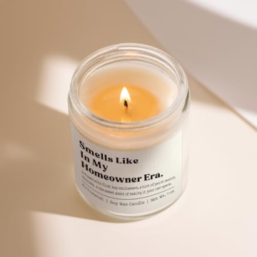 Shqiueos Housewarming Gifts New House/Home Candle Lavender Scented, Funny House Warming Gifts 2024, New House/Home Gift Ideas, New Homeowner Gifts, First Home, New Apartment Gifts Candle 7 Oz