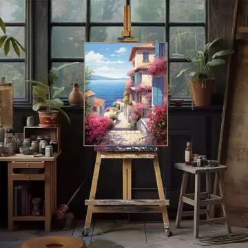 Natuyalo Town Scenery Paint by Numbers for Adults