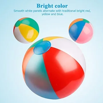 Coogam Inflatable Beach Balls for Summer Fun and Parties