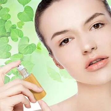 AUHOKY Bamboo Roll-On Bottles for Essential Oils - 12 Pcs