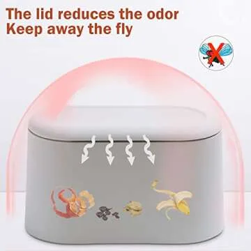 Business King Mini Desk Trash Can with Lid with 90 Pcs Trash Bag, Lint Bin 0.5 Gallon Countertop Was...