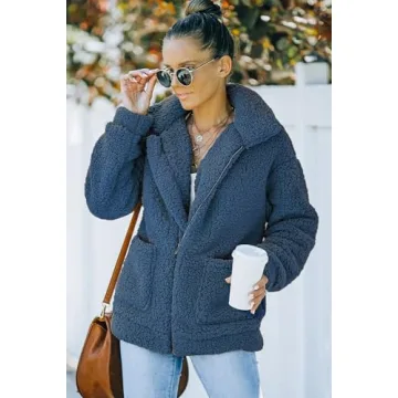 Stylish PRETTYGARDEN Sherpa Fleece Jacket for Women