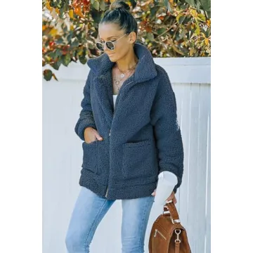 Stylish PRETTYGARDEN Sherpa Fleece Jacket for Women