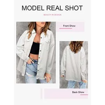 Dokotoo Women’s Jean Jacket Casual Fashion & Style