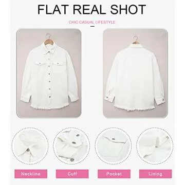 Dokotoo Women’s Jean Jacket Casual Fashion & Style