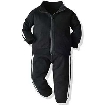 Toddler Sports Clothing Set - Zip Up Outfit 12M-5Y