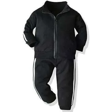 Toddler Sports Clothing Set - Zip Up Outfit 12M-5Y