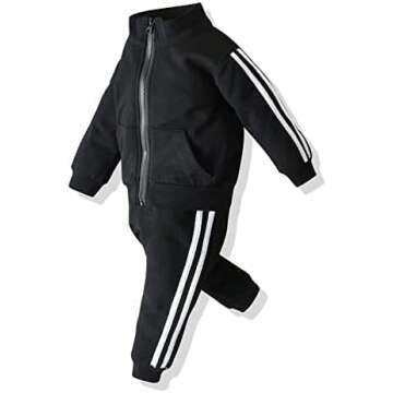 Toddler Sports Clothing Set - Zip Up Outfit 12M-5Y