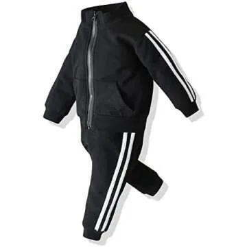 Toddler Sports Clothing Set - Zip Up Outfit 12M-5Y