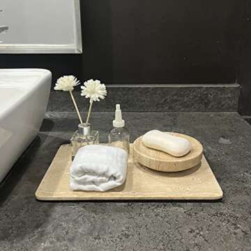Elegant StonePlus Natural Marble Tray for Every Occasion