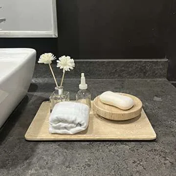 Elegant StonePlus Natural Marble Tray for Every Occasion