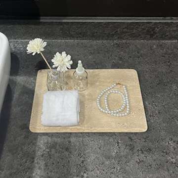 Elegant StonePlus Natural Marble Tray for Every Occasion