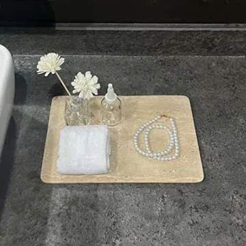 Elegant StonePlus Natural Marble Tray for Every Occasion