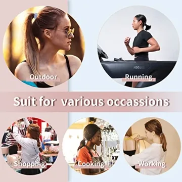 WDGROW No Dmamage Hair Ties for Girls,Women,Men,Large Pony tails Hair Ties,Handmade Bracelets, Hair Tie for Thick Curly Hair,20Pcs,4-1 Design,Hair Elastics (Slight blue)