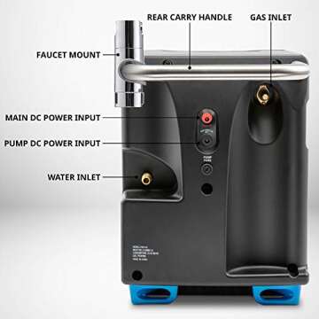 Hike Crew Portable Propane Water Heater & Shower Pump w/Built-in Battery | Compact Outdoor Cleaning & Showering System w/LCD, Safety Shutoff & Carry Case, Instant Hot Water for Camping & Hiking