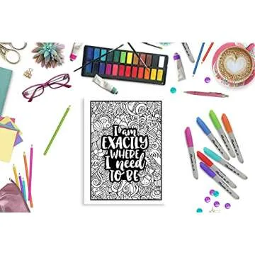 Mindfulness Coloring Book for Teens & Adults