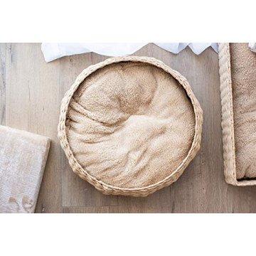 PetPals Round Cat Bed with Plush Pillow for Ultimate Comfort