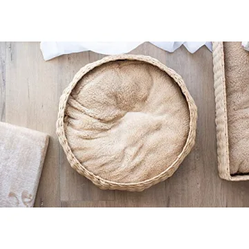 PetPals Round Cat Bed with Plush Pillow for Ultimate Comfort