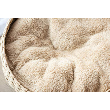 PetPals Round Cat Bed with Plush Pillow for Ultimate Comfort