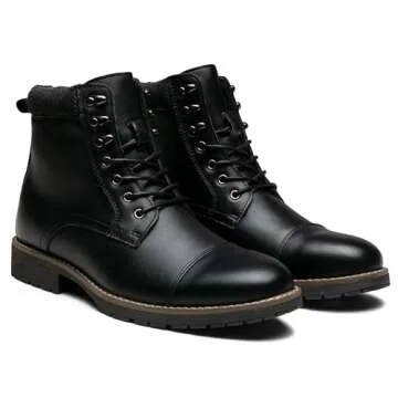 Vostey Mens Boots Motorcycle Casual Boots for Men Waterproof Chukka Boots Mens