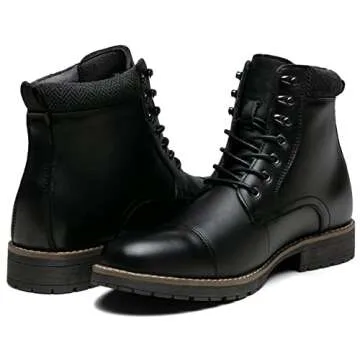 Vostey Mens Boots Motorcycle Casual Boots for Men Waterproof Chukka Boots Mens
