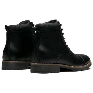 Vostey Mens Boots Motorcycle Casual Boots for Men Waterproof Chukka Boots Mens