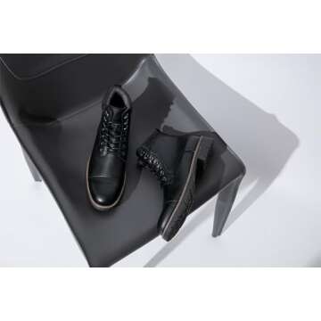 Vostey Mens Boots Motorcycle Casual Boots for Men Waterproof Chukka Boots Mens