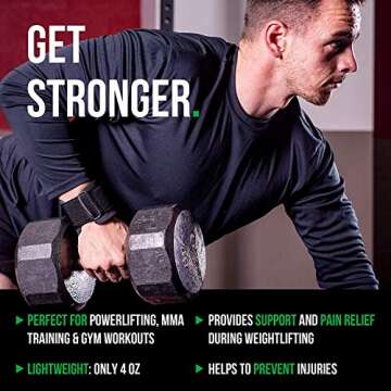 MRX Lifting Strap for Weightlifting Deadlift Straps for Powerlifting with Wrist Wrap Support for Strength Training Bodybuilding Wrist Straps for Weight Lifting|Black/Blue