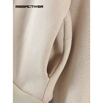 MISSACTIVER Vintage Oversized Zip Up Hoodie for Women