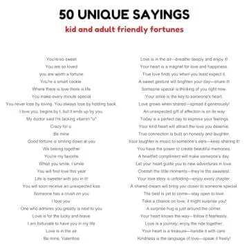 Charming Valentine Fortune Cookies - 50 Sweet Treats