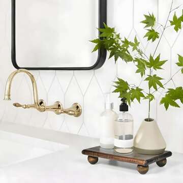 Sopicoz Wood Riser for Kitchen and Bathroom Decor