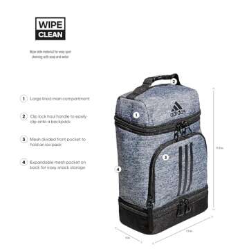 Excel 2 Insulated Lunch Bag for Effortless On-the-Go Meals