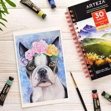 Arteza Watercolor Paper Pack of 3 for All Artists
