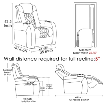 Weilianda Leather Recliner: Comfort & Functionality for Home Theaters