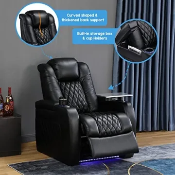 Weilianda Leather Recliner: Comfort & Functionality for Home Theaters