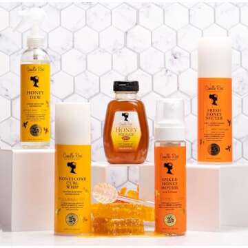 Camille Rose Honey Dew Liquid Moisture Hair Refresher, with Honey and Nettle Root, for a Daily Curl Refresh and Soft, Silky Hair, 8 fl oz