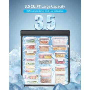 Compact TABU Chest Freezer - 3.5 Cu.Ft. Space Saver