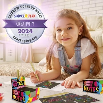 Rainbow Scratch Art Mini Notes - Gift for Kids & Teens