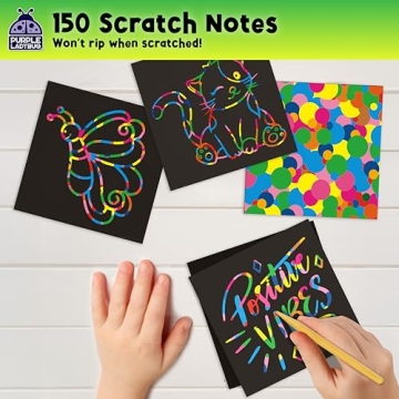 Rainbow Scratch Art Mini Notes - Gift for Kids & Teens