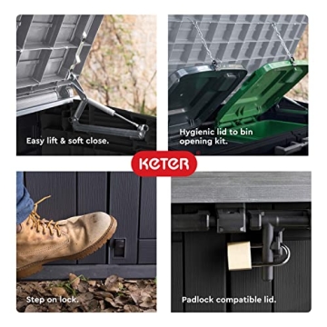 Keter Outdoor Resin Storage Shed with Easy Lift Hinges