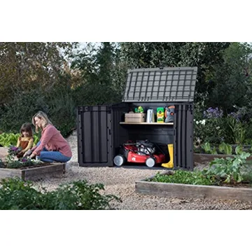 Keter Outdoor Resin Storage Shed with Easy Lift Hinges