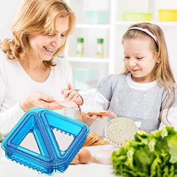 Uncrustables Sandwich Cutter and Sealer remove bread Crust make DIY sandwitch for kids, Decruster Sandwich Maker, Cut and Seal for Lunchbox