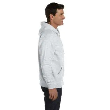 Hanes EcoSmart Full Zip Hoodie in Ash Gray - 2XL Comfort
