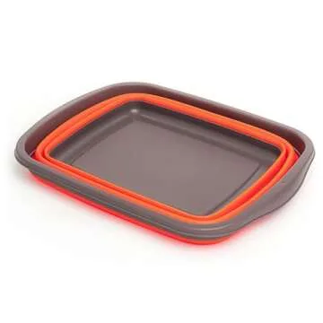 SAMMART 10L Collapsible Tub - Portable Washing Basin - Space Saving Design