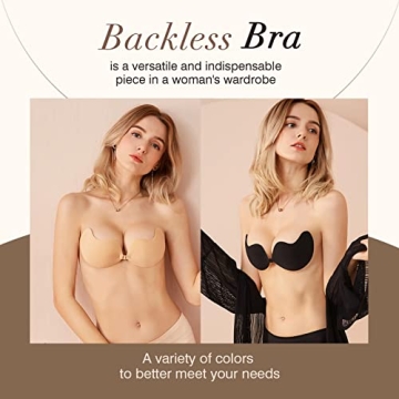 Backless Adhesive Sticky Bra - 2 Pairs for Comfort