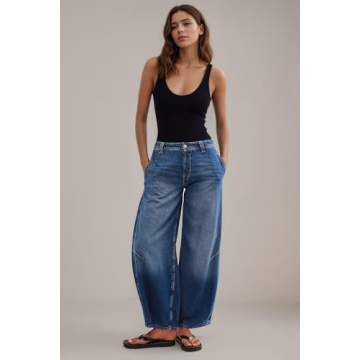 LifeShe Women's Baggy Jeans | Stylish Comfort Everyday