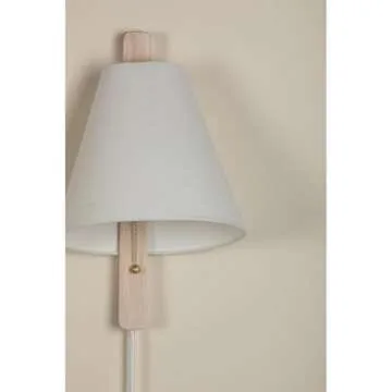 Stunning Aged Brass Plug-in Wall Sconce for Elegance