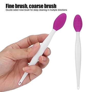 Silicone Nose Cleansing Brush, Silicone Exfoliating Lip Brush, Deep Cleaning Exfoliating Lip Brush w...